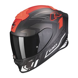 SCORPION EXO EXO-R1 EVO CARBON AIR SUPRA - MATTE BLACK/SILVER/WHITE (MD)