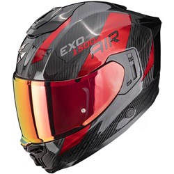 SCORPION EXO EXO-1500 CARBON AIR (INC MIR VIS) PLATTED - BLK/RED (XL)