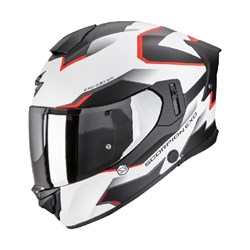 SCORPION EXO EXO-530 AIR CLIP - MATTE WHT/BLK/RED (LG)