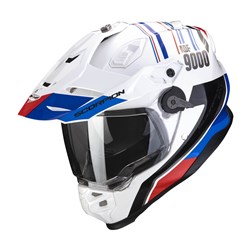SCORPION EXO ADF-9000 AIR DESERT - WHITE/BLUE/RED (XL)