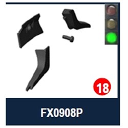 SHARK S/P - D-SKWAL3 REAR AIR VENT COVER KIT BLK