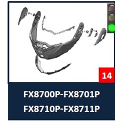 SHARK S/P - OXO CHIN BAR SMALL SHELL WHITE
