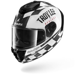 SHARK SPARTAN RS RACESHOP WHT/BLK/RED (XS) [ONC01]