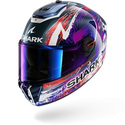 SHARK SPARTAN RS CARBON ZARCO SIGNATURE - BLU/WHT/VIO (MD)