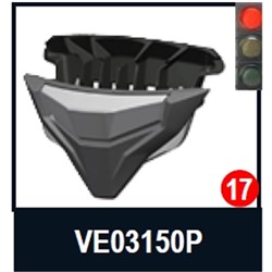 SHARK S/P - AERON/GP CHIN VENT MATTE BLACK