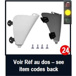 SHARK S/P - AERON-GP SPOILER FLAPS MATTE BLK