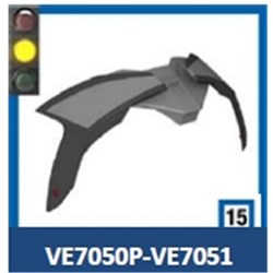 SHARK S/P - SPARTAN GT PRO SPOILER ATTE BLK / GLOSS BLK (XS - MD)