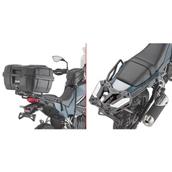 GIVI SPECIFIC REAR RACK - KAWASAKI KLE500 / KLE500SE 26- (NEEDS PLATE)