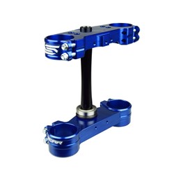 SCAR TRIPLE CLAMPS KTM / HUSQVARNA / GAS GAS (22MM OFFSET) BLU