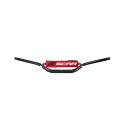 SCAR S2 7/8 H/BAR MEDIUM BAR BLK / PAD RED