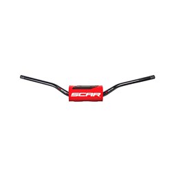 SCAR O2 H/BAR TAPERED MCGRATH/SHORT KTM BAR BLK / PAD RED