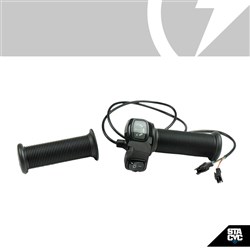 STACYC S/P - THROTTLE - 16HDRIVE 19MM CLAMP INCL. LEFT GRIP AND GRIP PLUGS (16H)