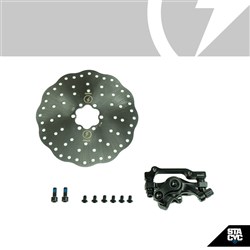 STACYC S/P - REAR BRAKE - 16HDRIVE CABLE ACTUATED DISC
BRAKE WITH STACYC CUSTOM LOGO AND CHILDPROOF 160MM ROTOR (16H)