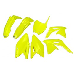UFO SUZUKI PLASTICS KIT RMZ450 08-17 (FLUO YEL) (USE SUKIT417DFLU) #