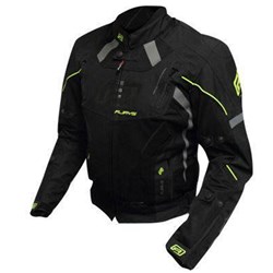 RJAYS OCTANE III JKT LADIES BLK/HI-VIZ (XS) [ONC01]