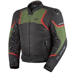 RJAYS PACE AIRFLOW JKT BLK/MILITARY GRN (4XL) [ONC01]
