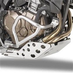 GIVI ENGINE CRASH GUARDS STAINLESS STEEL - HONDA CRF1000L AFRICA TWIN ADVENTURE SPORT 18-19 (*NOT FOR USE WITH DCT MODEL)  [ONC01] #