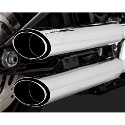 V & H TWIN SLASH 3IN SLIP-ON SOFTAIL 18-22 (EXC FXFB/FLDE/FLHC-ALL) (WILL BECOME V16376)  [ONC01] #