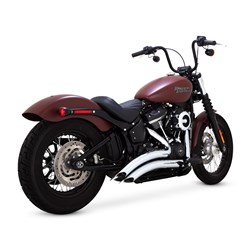 V&H BIG RADIUS 2-2 PCX CHROME SOFTAIL 18-24 (EXC FXSB/FLSTF) (WAS V26077)