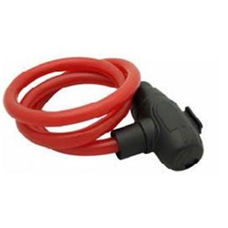 X-TECH LOCK KEY CABLE 12mm x 90cm W/BKT RED #