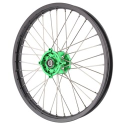XTECH KAW KX/KXF/RMZ250 04-23 1.60x21 FRONT BLK RIM/BLK HUB/BLK SPK #