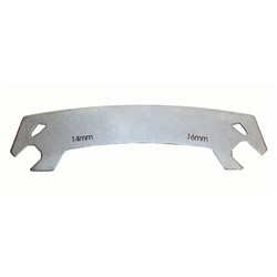 X-TECH CONE WRENCH DOUBLE ENDED 14 + 16mm [ONC01] #