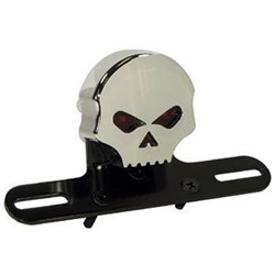 #ZODIAC SKULL T/LIGHT BLK W/BLK BKT