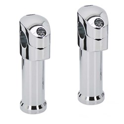 ZODIAC RISERS  STRAIGHT FOR 1 1/4 IN H/BARS CHROME