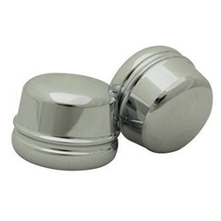 ZODIAC AXLE COVERS REAR CHROME FXST/FLST/FXD 08-  [ONC01] #
