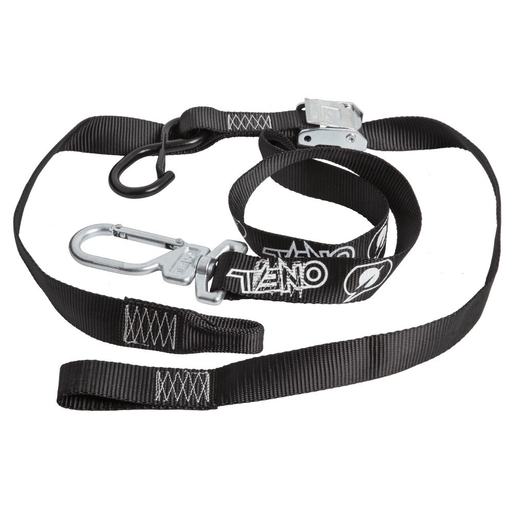 ONEAL SWIVEL DLX TIEDOWNS 1.5 S/LOOP & SWIVEL SECURE HOOK BLK/BLK