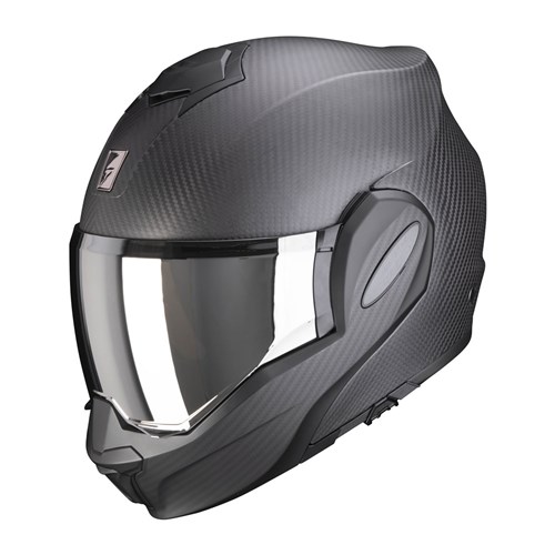 cassons motorcycle helmets SCORPION EXO EXO-TECH EVO CARBON SOLID - MATTE BLK - Road - Modular -  Cassons