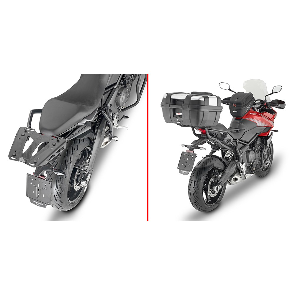 GIVI SPECIFIC REAR RACK - TRIUMPH TIGER SPORT 660 2022- (NEEDS PLATE ...