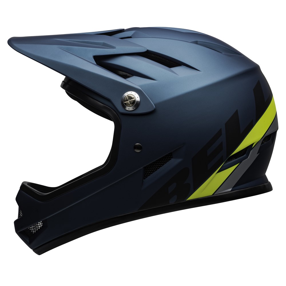 #BELL SANCTION MATT BLU/HI-VIZ (XS) 20 - Full Face - Cassons - Cassons